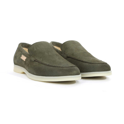 Android Homme Comporta Loafer in Sage Suede Pair