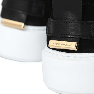 Android Homme Oversized Loafer in Black & White Heel Tab