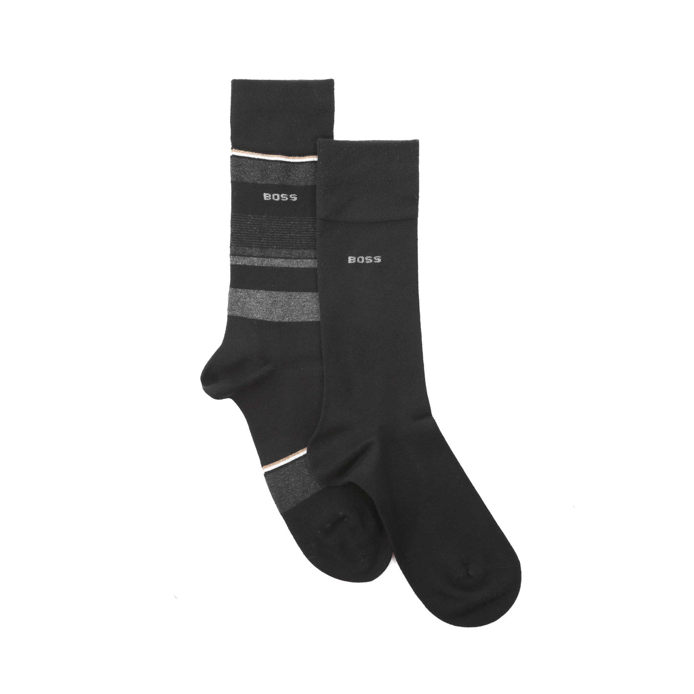 BOSS 2P RS Stripe ViBa Sock in Black