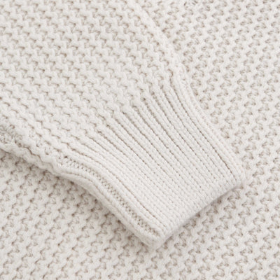 BOSS C Emaximo Knitwear in Open White Cuff