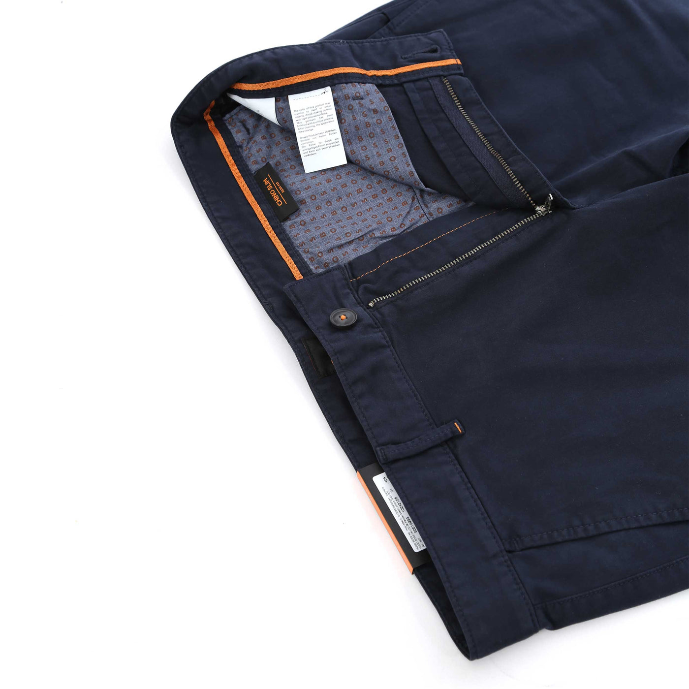 BOSS Chino Slim Chino in Dark Blue Fly