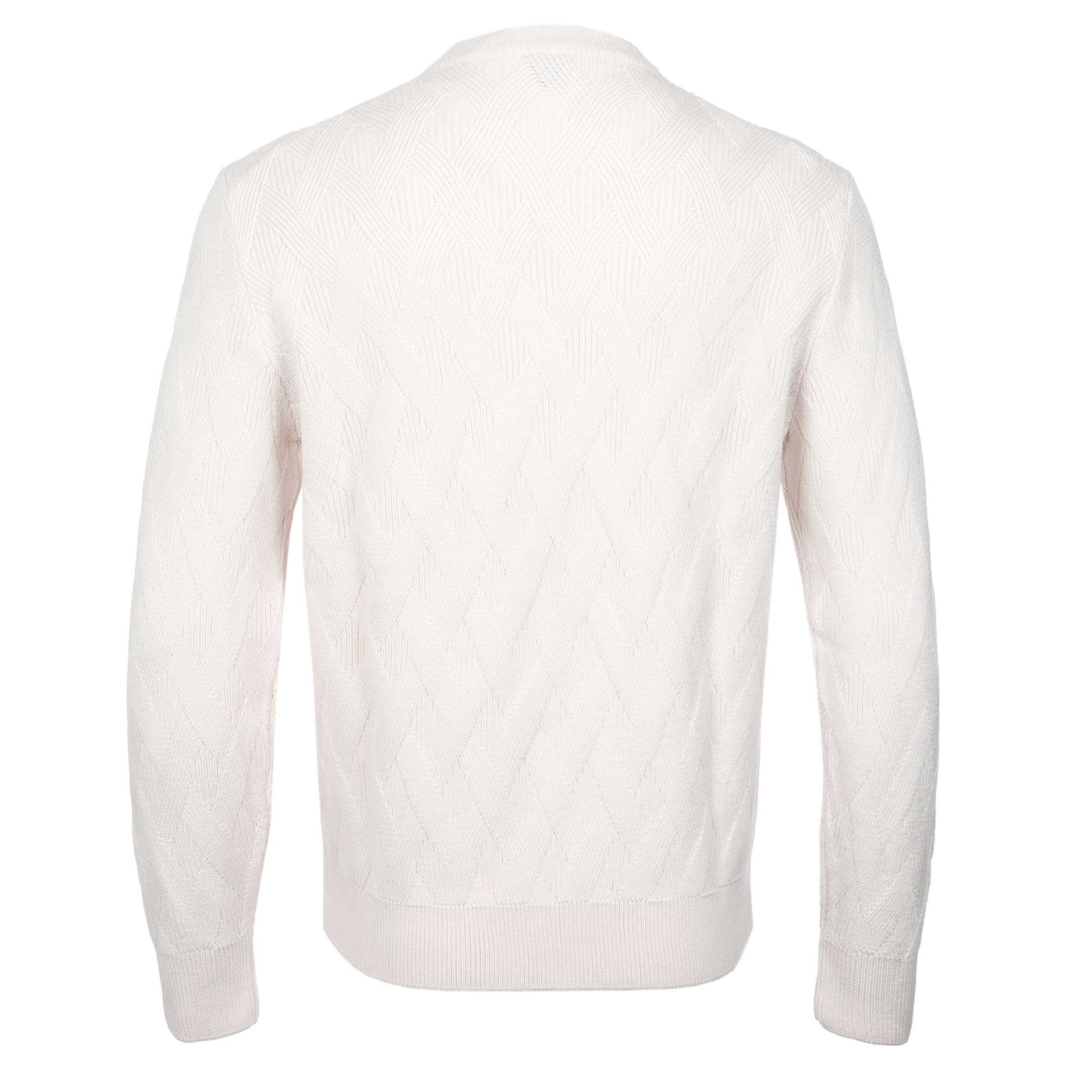 BOSS H Elfredo Knitwear in Open White Back