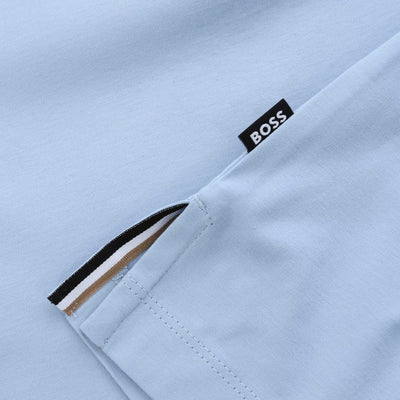 BOSS H Phillipson 199 Polo Shirt in Light Blue Logo Tab