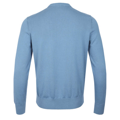 BOSS Kanovano S Knitwear in Light Pastel Blue Back