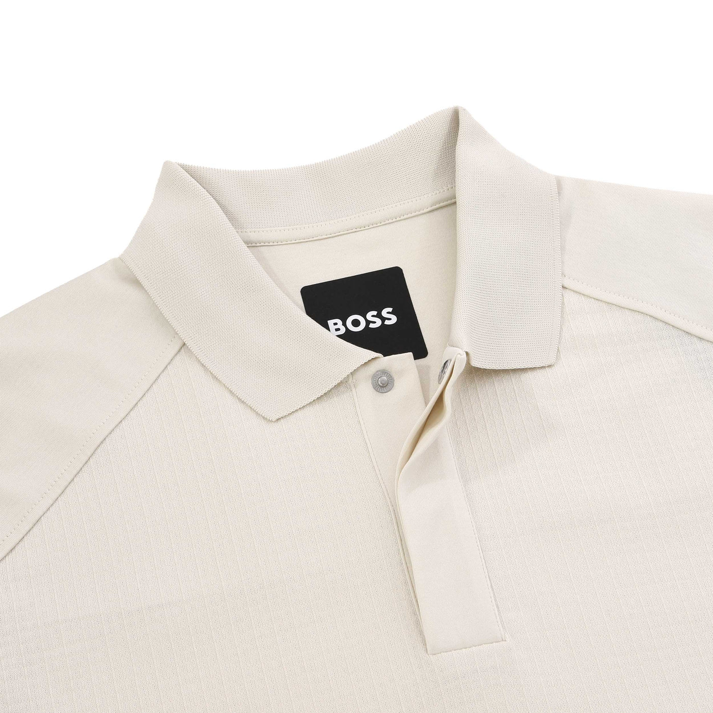 BOSS P Parlay 207 Polo Shirt in Open White Collar