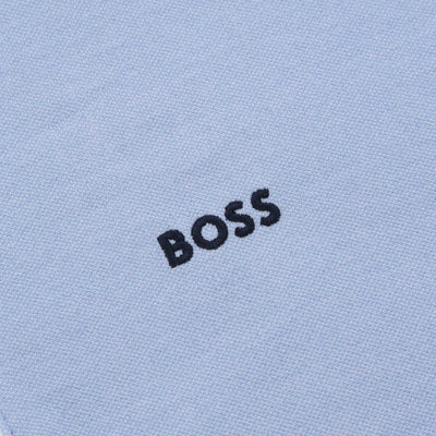 BOSS Paddy 3 Polo Shirt in Open Blue logo