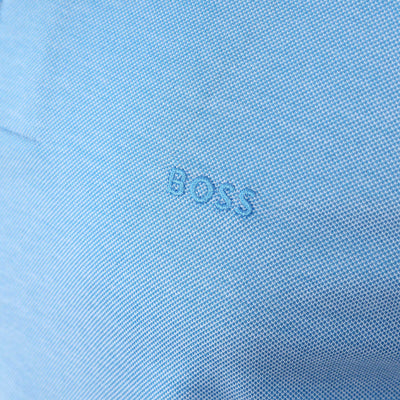 BOSS Parlay 183 Polo Shirt in Bright Blue Logo