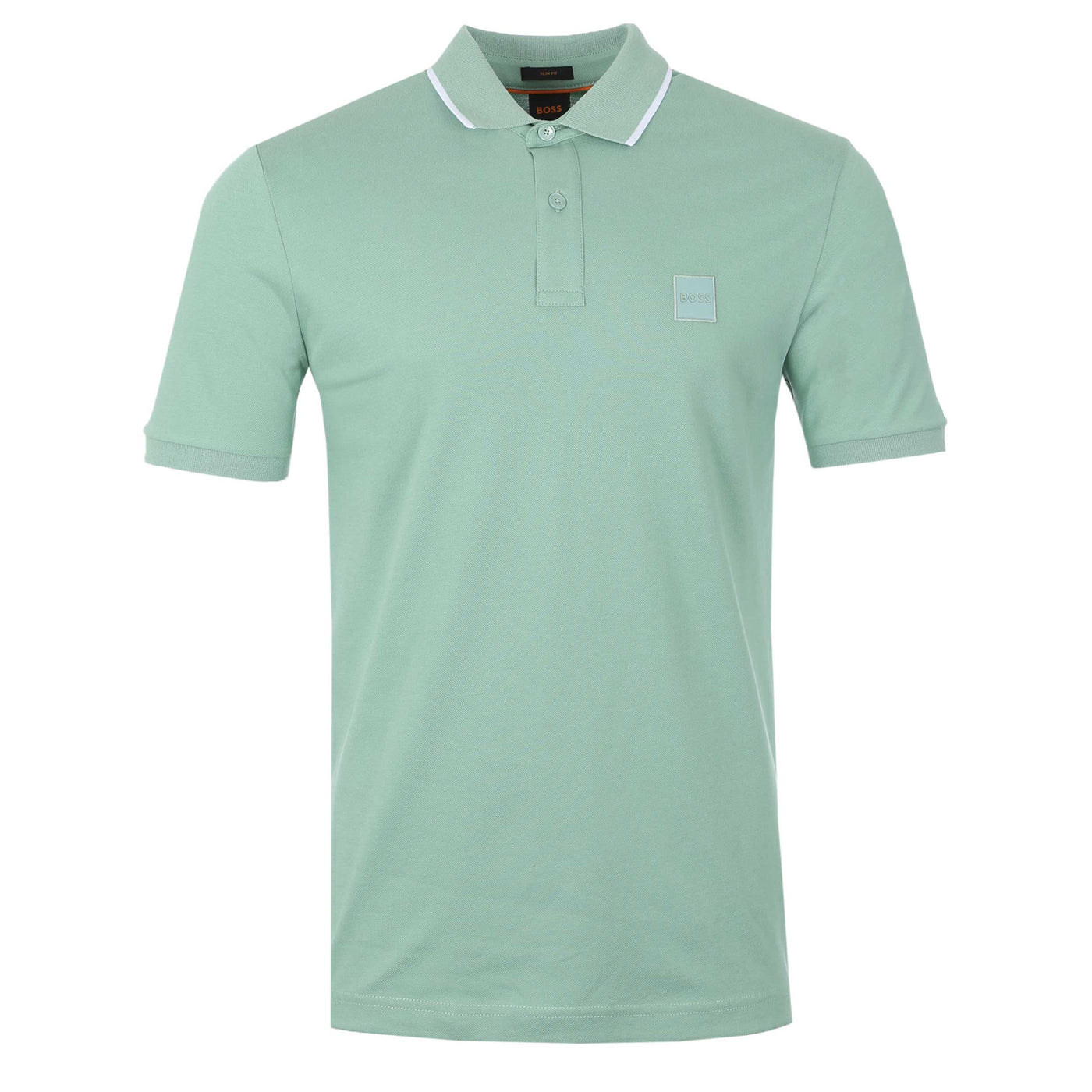 BOSS Passertip Polo Shirt in Pastel Green