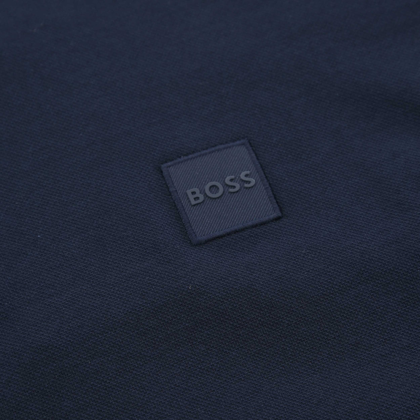 BOSS Passerzip Polo Shirt in Dark Blue Logo