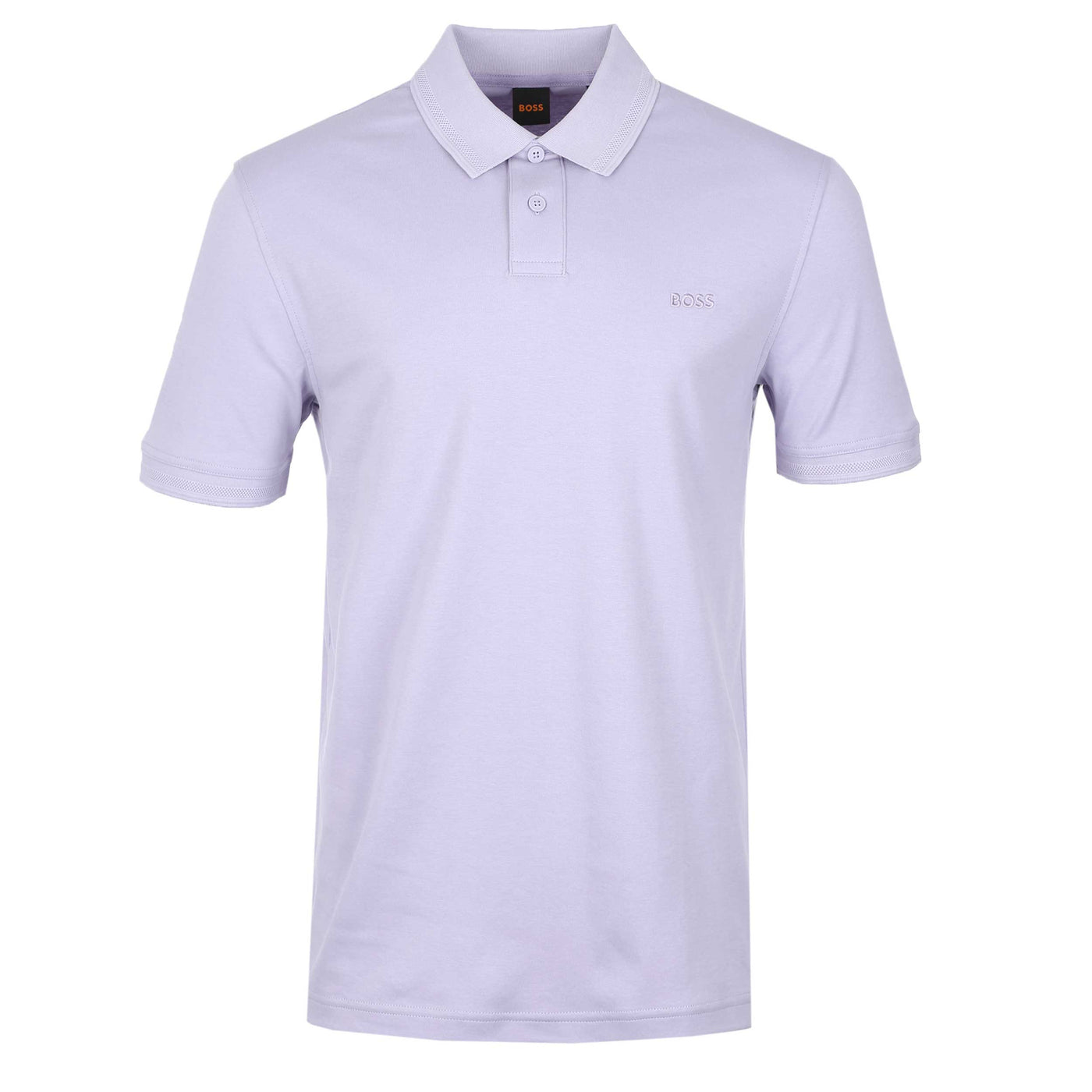 BOSS Pe Interlock Polo Shirt in Lilac