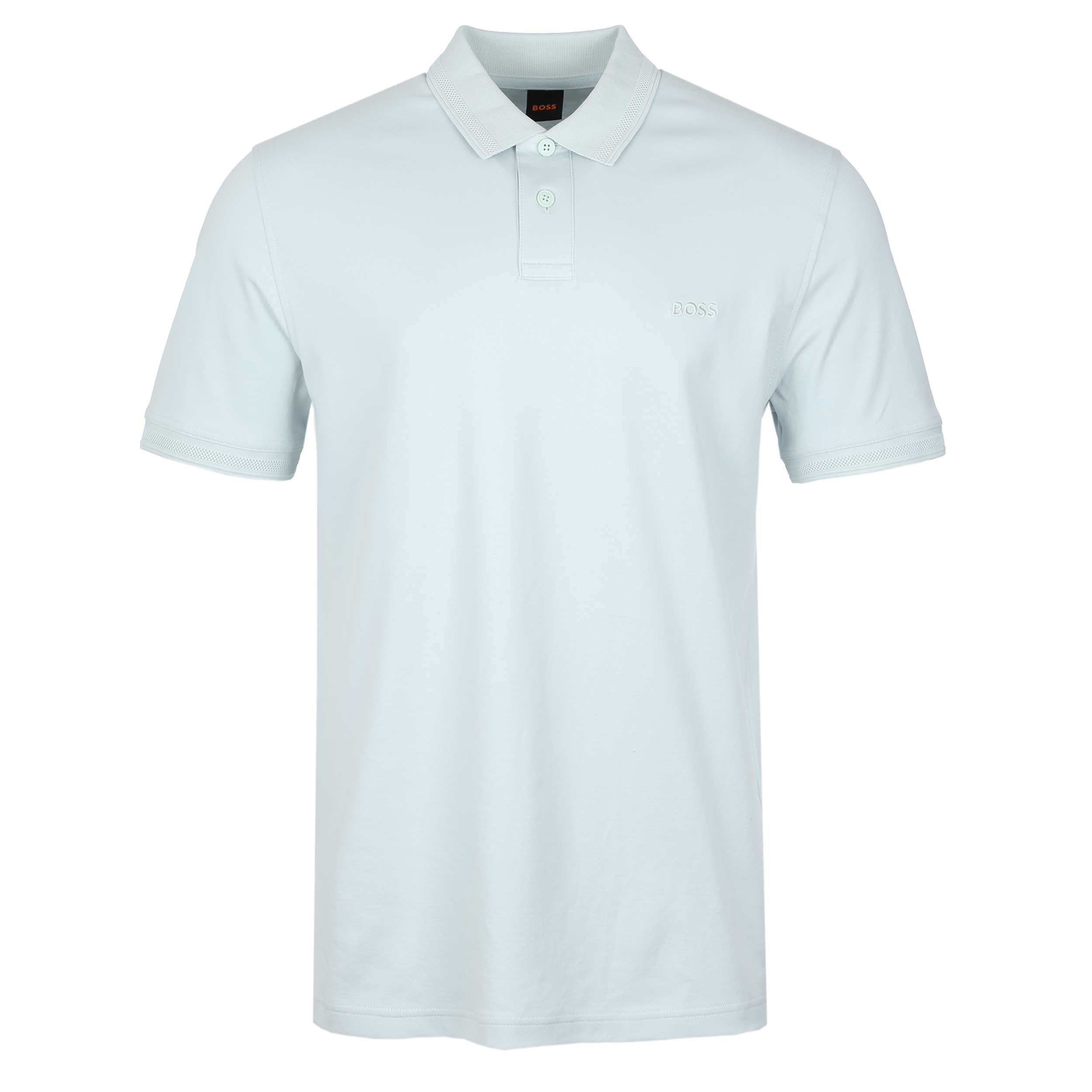 BOSS Pe Interlock Polo Shirt in Mint