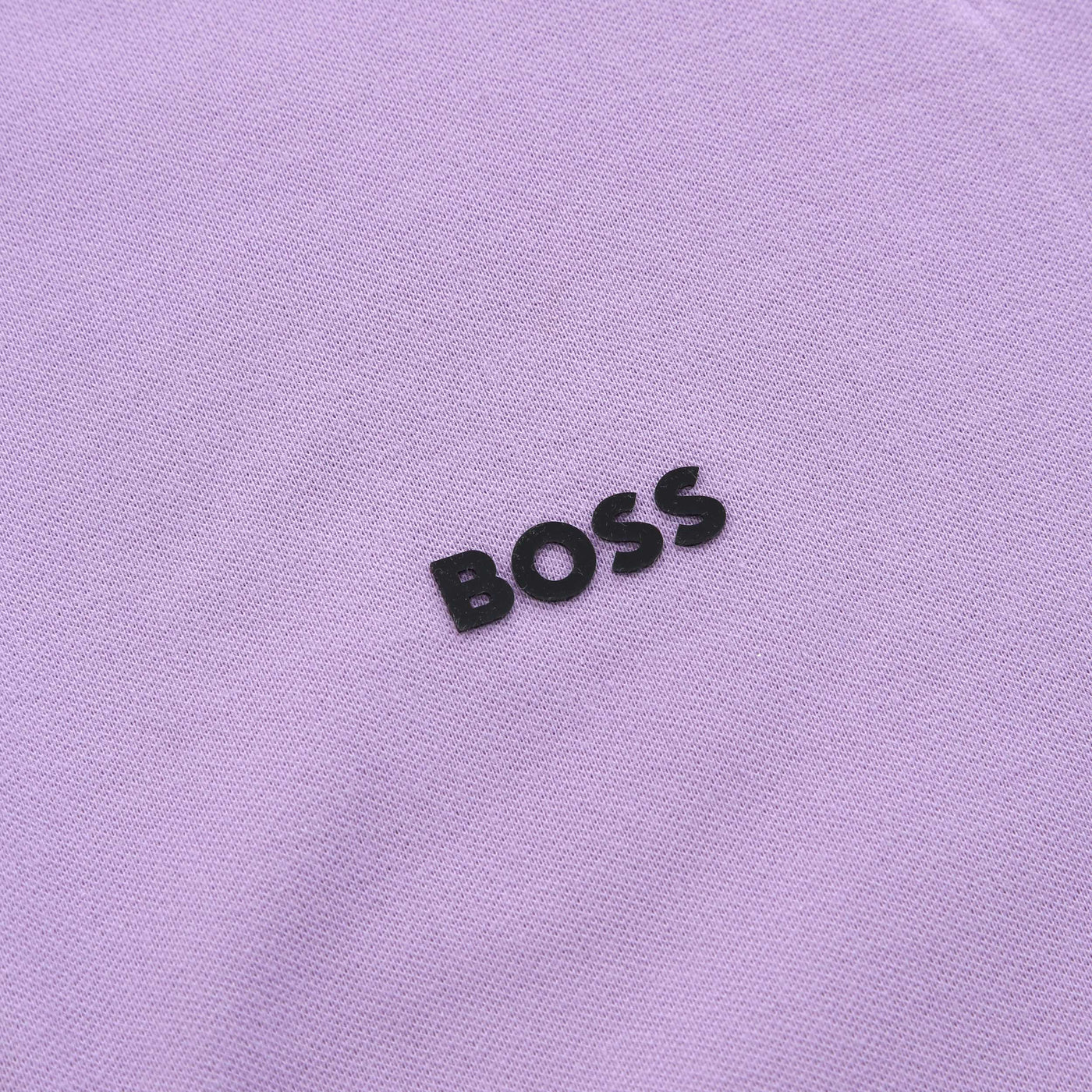 BOSS Philix Tape Polo Shirt in Light Purple Logo