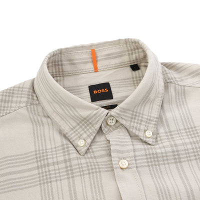 BOSS Rickert M Shirt in Light Beige Collar