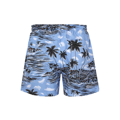 BOSS Springfish Swim Short in Sky Blue Back