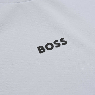 BOSS Tee Active 1 T Shirt in Light Grey Logo