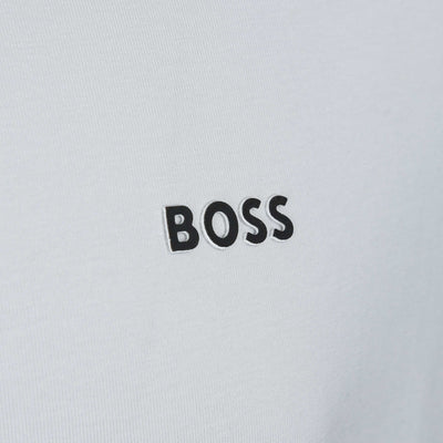 BOSS Tee T Shirt in Pastel Grey Logo