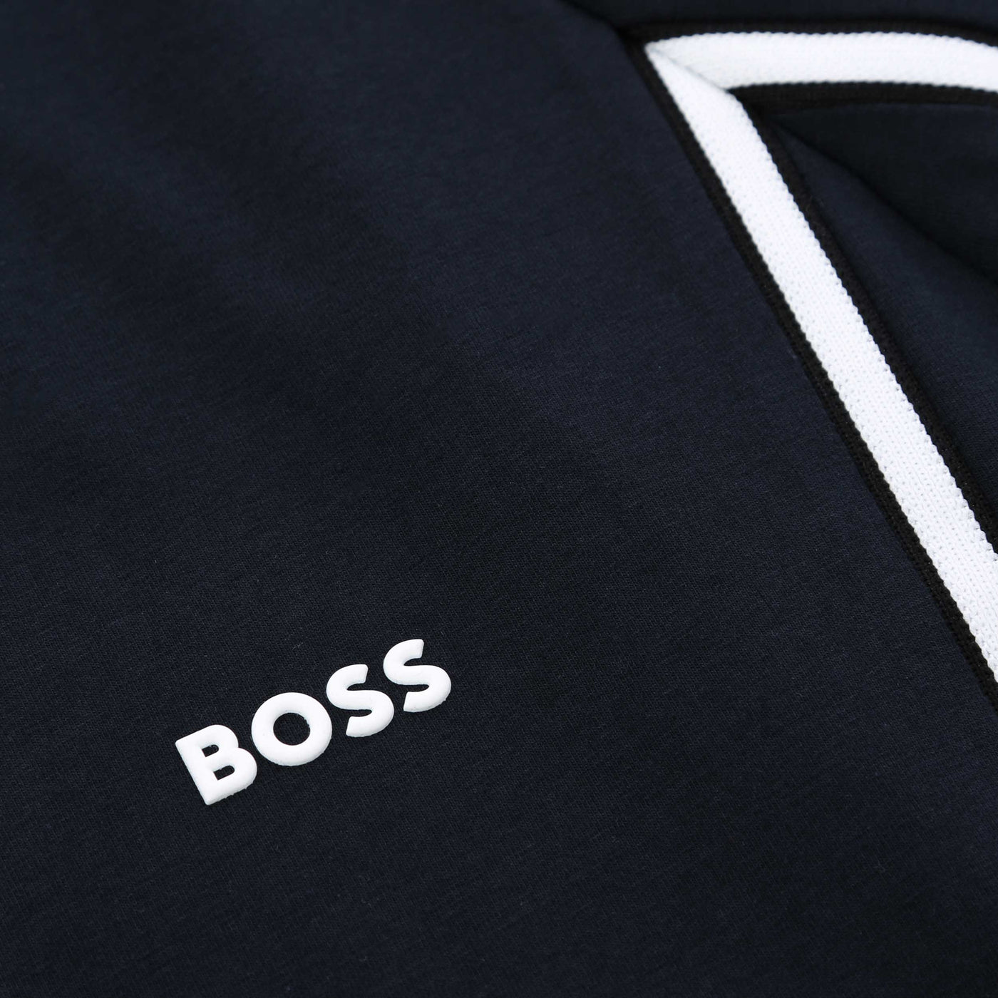 BOSS Tee Tape T Shirt in Dark Blue Logo