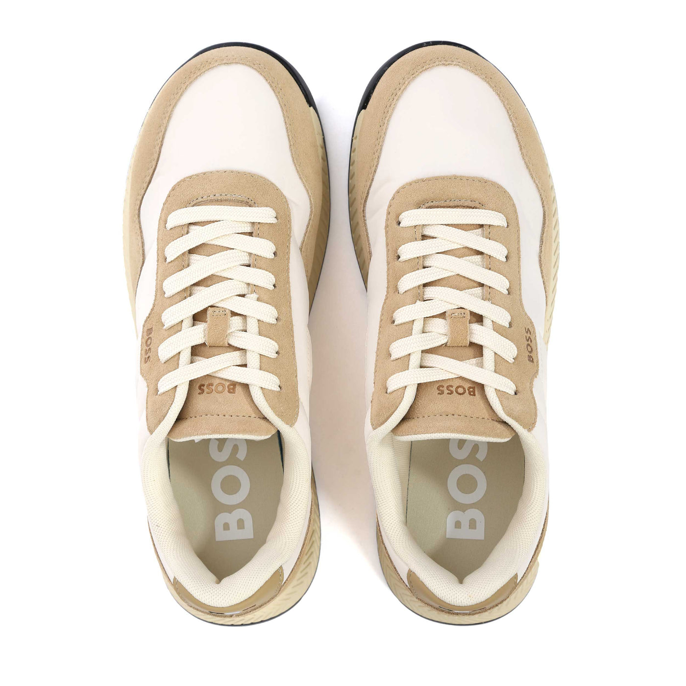 BOSS Titanium Runn sdnysi Trainer in Light Beige Birdseye