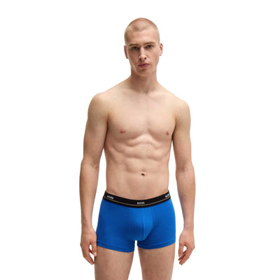 BOSS Trunk 5P Essential Underwear in Black Multi Model 3