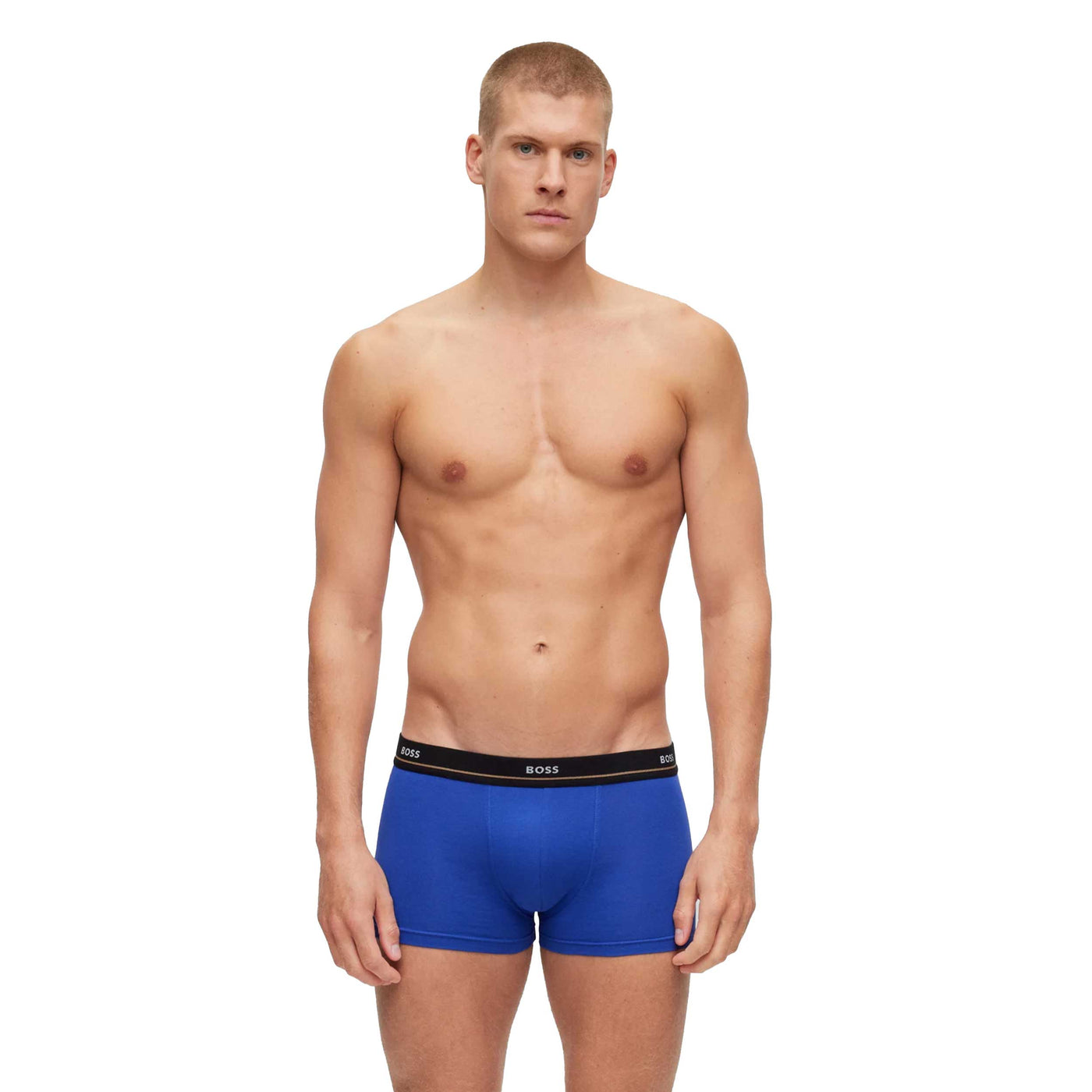 BOSS Trunk 5P Essential Underwear in Bllue