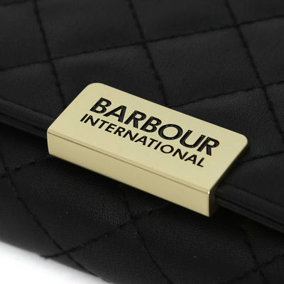 Barbour Aurora Tri Fold Ladies Purse in Black Logo