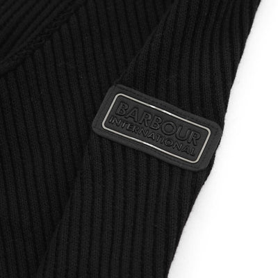 Barbour Dune Funnel Neck Knitwear in Black Logo