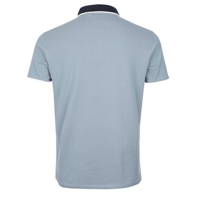 Barbour Howall Polo Shirt in Washed Blue Back