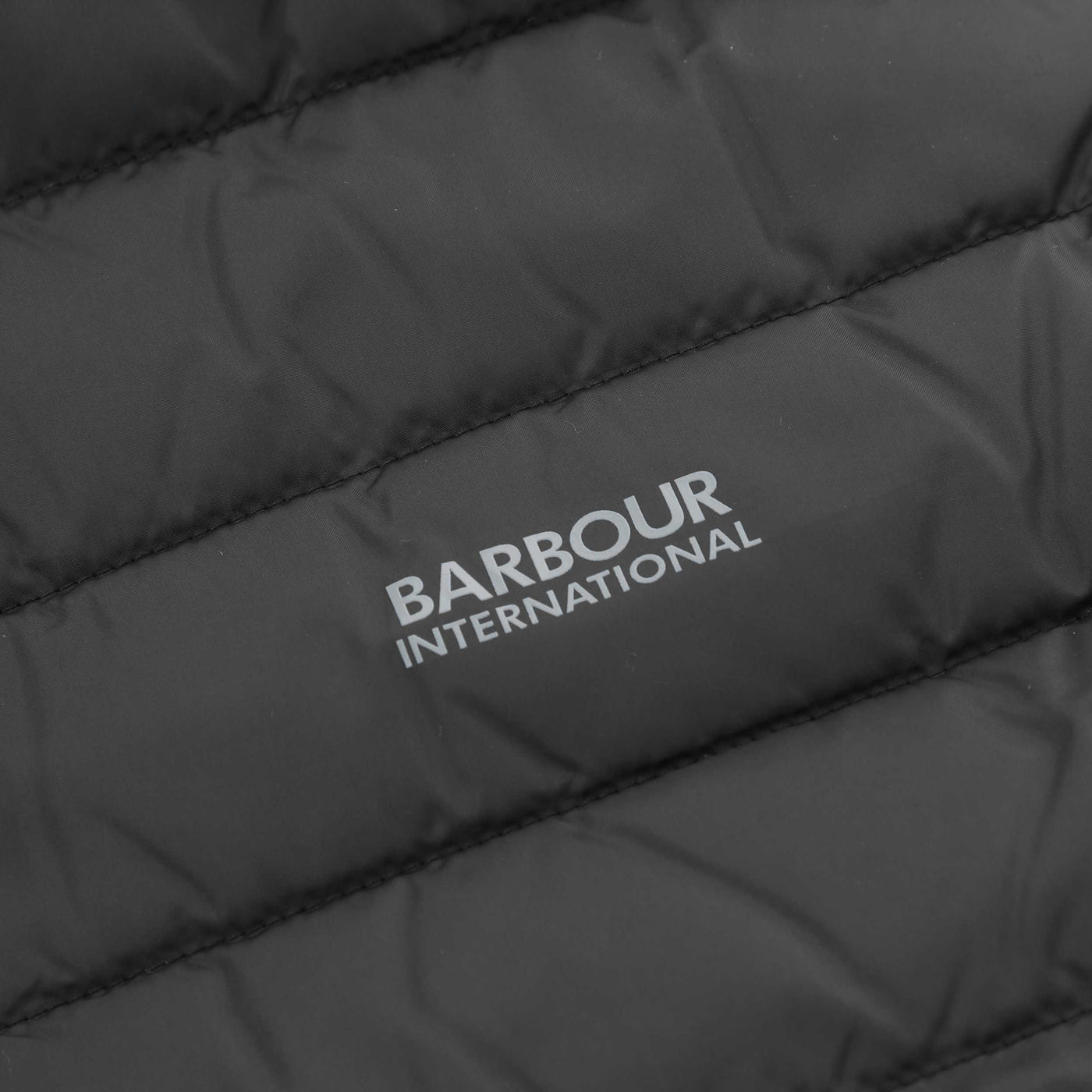 Barbour Ledley Quilted Gilet in Black Logo Print