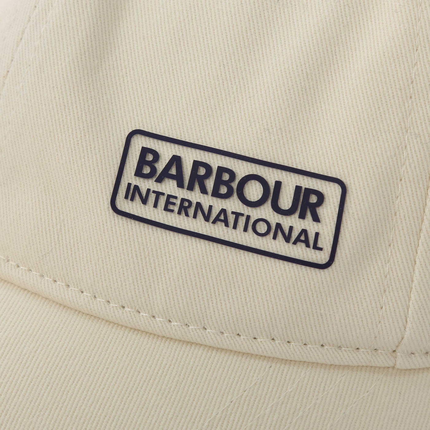 Barbour Norton Drill Sports Cap in Whisper White Logo