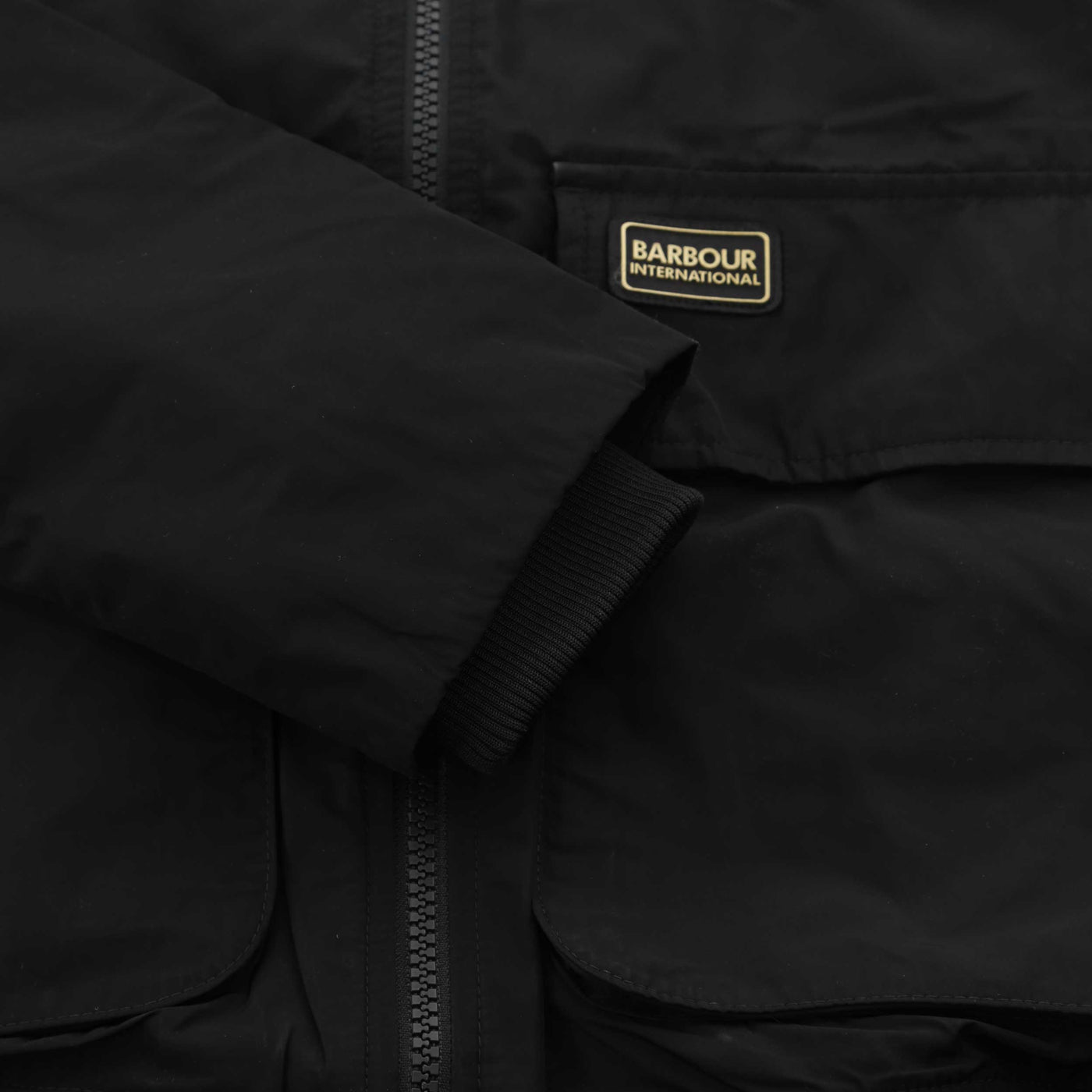 Barbour Priya Showerproof Ladies Bomber in Black Cuff