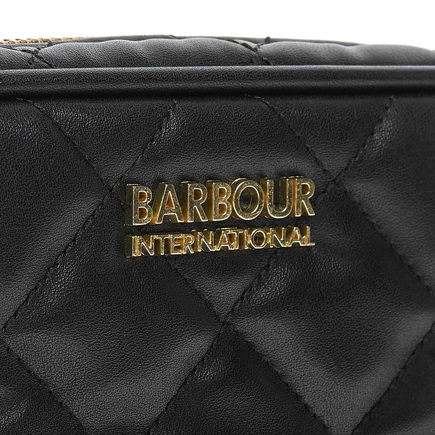 Barbour Quilted Sloane Crossbody Ladies Bag in Black Logo