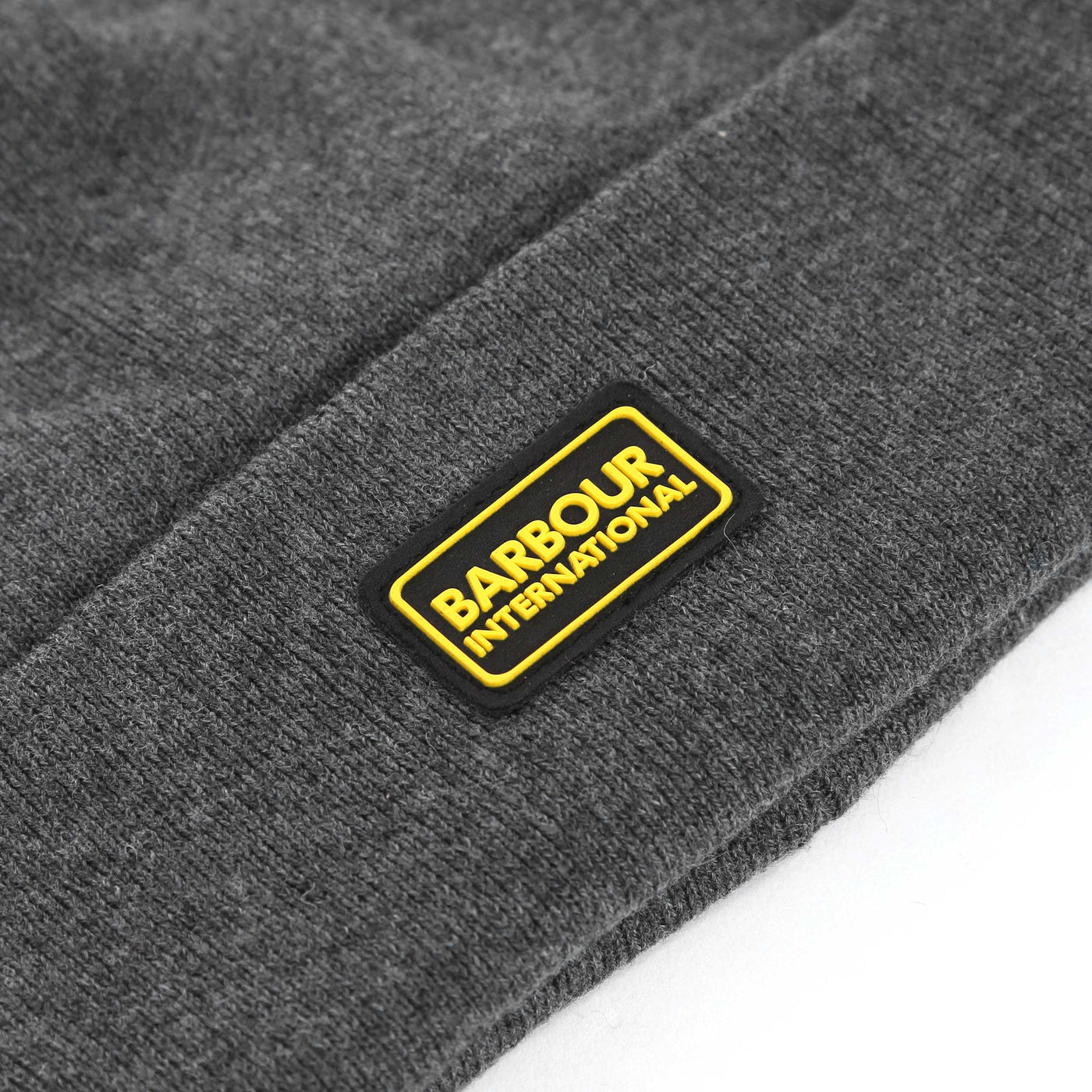 Barbour Sensor Legacy Beanie Hat in Grey Marl Logo