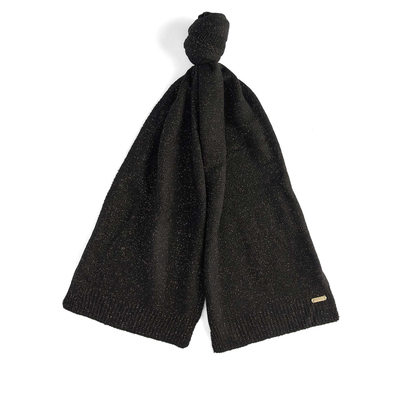 Barbour Sparkle Ladies Beanie & Scarf Gift Set in Black Scarf