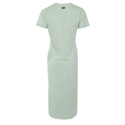 Barbour Whitson Midi Dress in Light Steel Blue Back