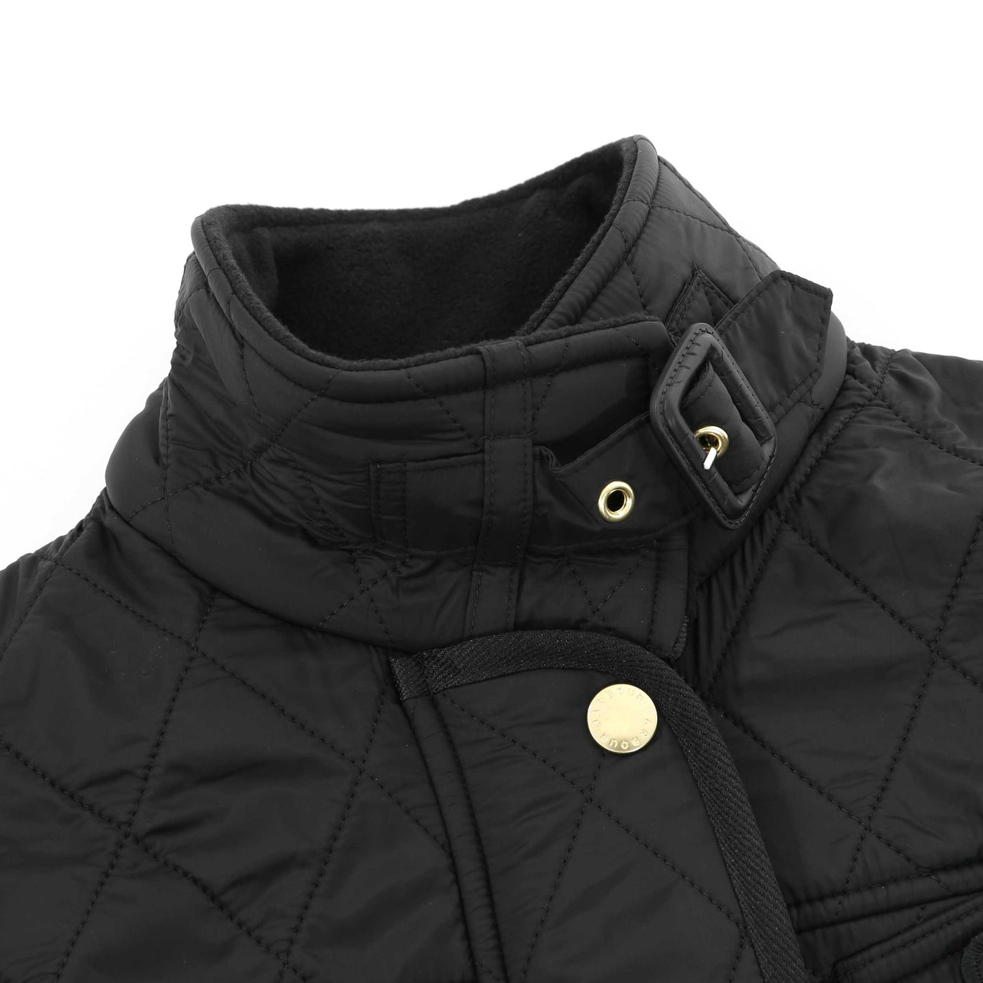 Barbour Polarquilt Ladies Quilted Jacket in Black Neck