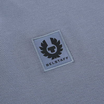 Belstaff Classic Short Sleeve Polo Shirt in Blue Flint Logo