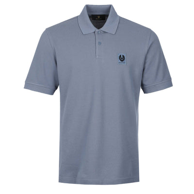 Belstaff Classic Short Sleeve Polo Shirt in Blue Flint