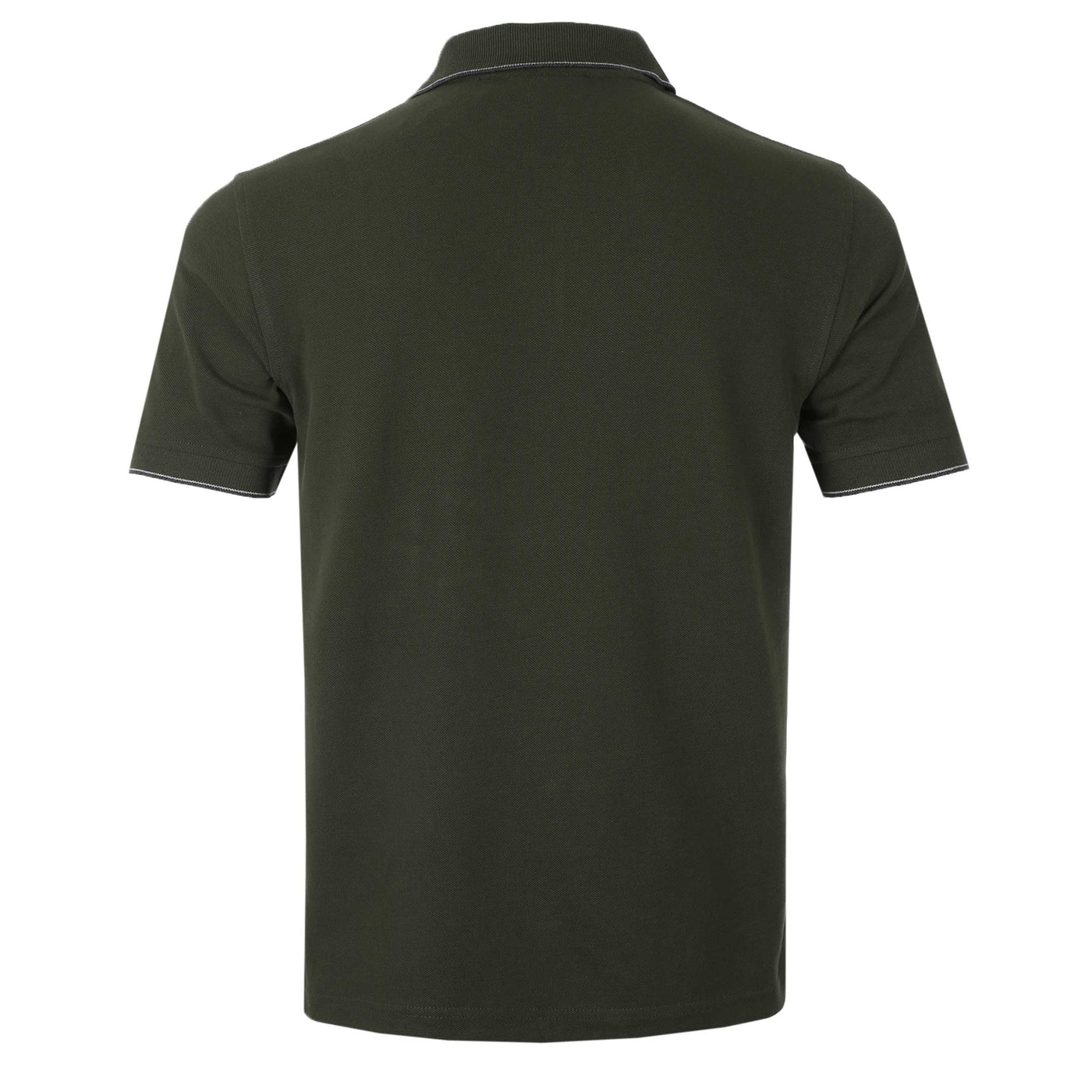 Belstaff Double Tipped Polo Shirt in Tile Green Back