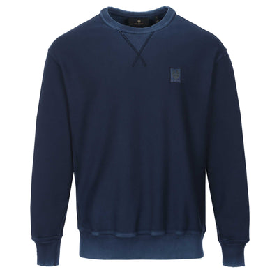 Belstaff Hockley Crewneck Sweat Top in Insignia Blue