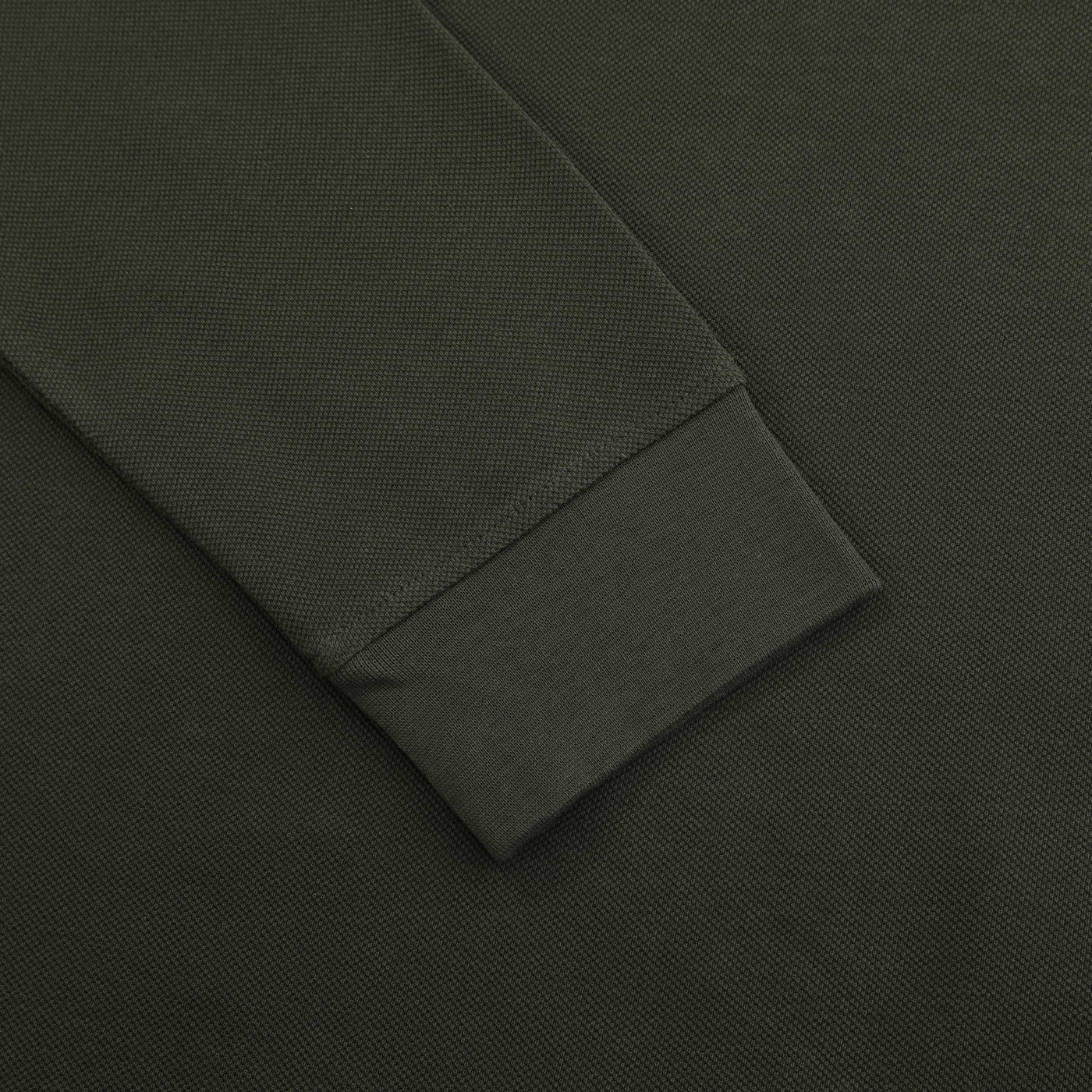 Belstaff Long Sleeve Polo Shirt in Tile Green Cuff