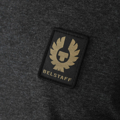 Belstaff Long Sleeve T Shirt in Charcoal Logo