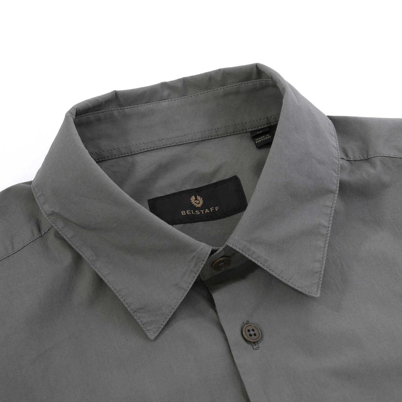 Belstaff Pipe Shirt in Gunmetal Collar