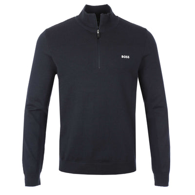 BOSS Momentum X QZ Knitwear in Dark Blue