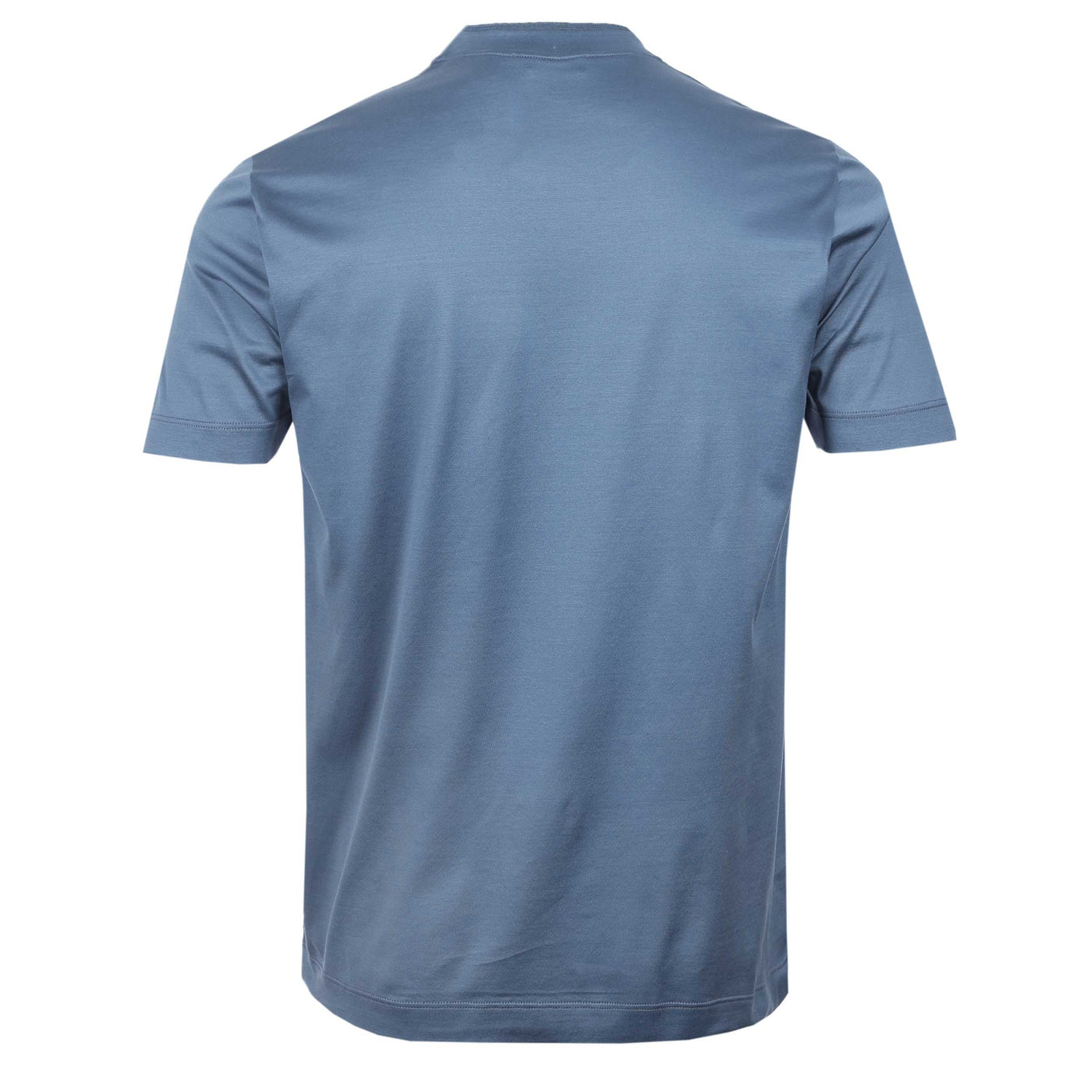 Canali Basic T Shirt in Blue Back