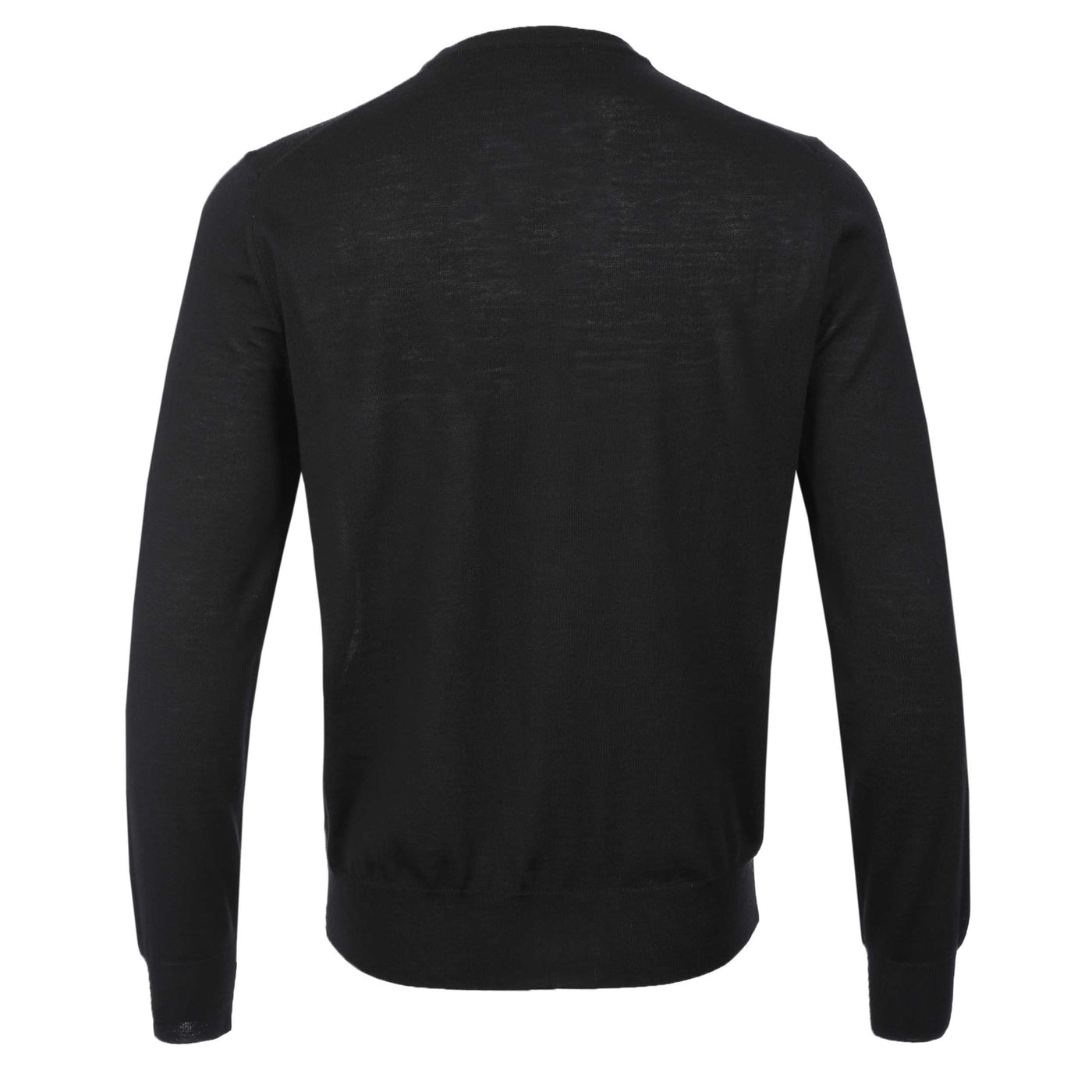 Canali Crew Neck Knitwear in Black Back