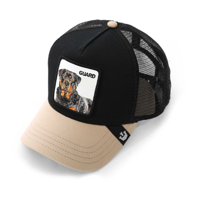 Goorin Bros The Guard Dog Trucker Cap in Black Logo