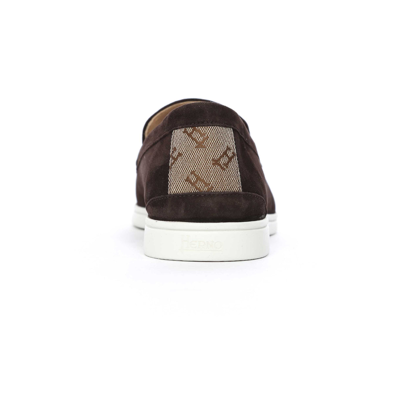 Herno Mocassino Scamosciato Liscio Shoe in Brown Back