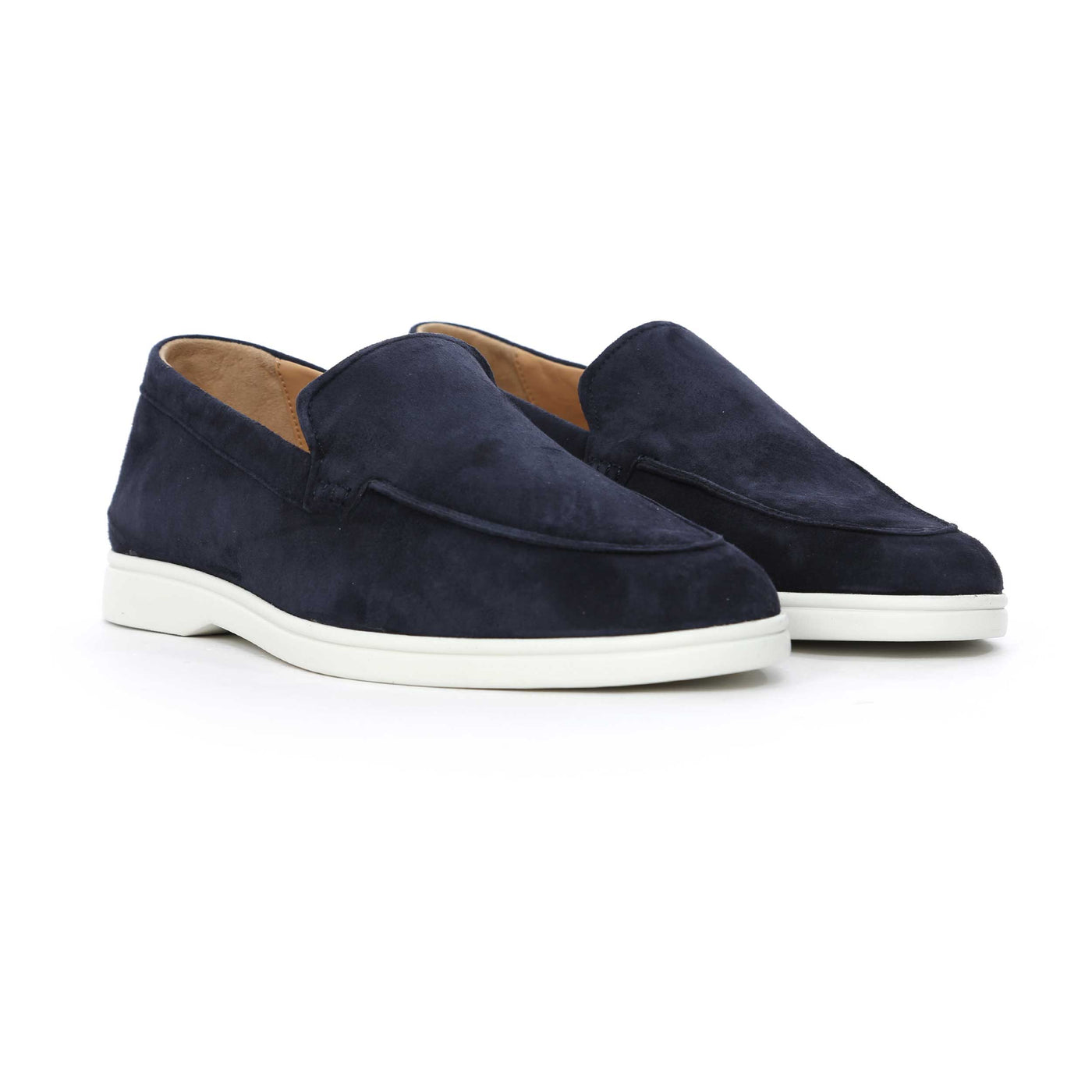 Herno Mocassino Scamosciato Liscio Shoe in Navy Side