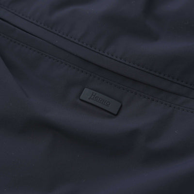 Herno Pantalone Nylon Maestro Trouser in Navy Logo