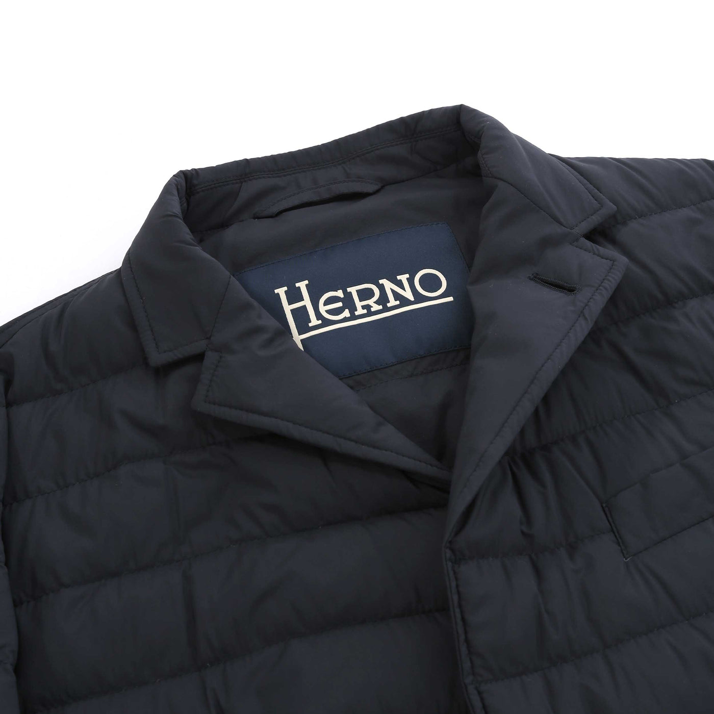 Herno Piumino Blazer Dettagli Dainetto Jacket in Navy Lapels